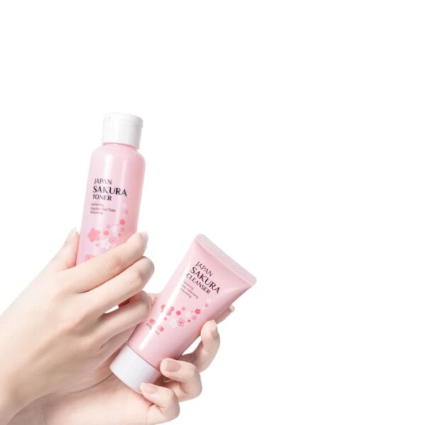 LAIKOU Japan Sakura Skin Care Set Serum In Pakistan - Image 4