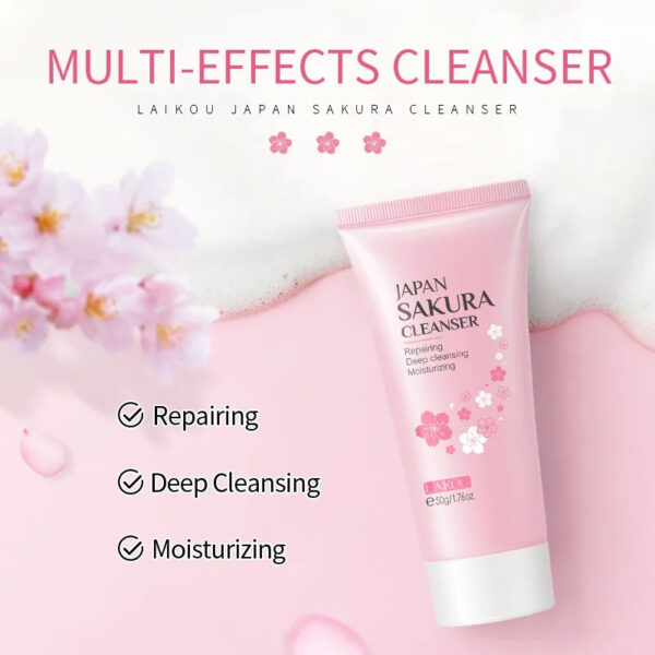 Sakura Cleanser Rich Foam Deep Clean face wash In Pakistan - Image 4