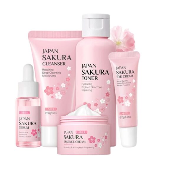 LAIKOU Japan Sakura Skin Care Set Serum In Pakistan