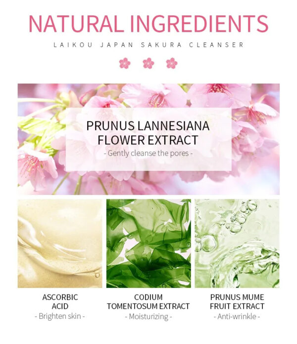 Sakura Cleanser Rich Foam Deep Clean face wash In Pakistan - Image 7